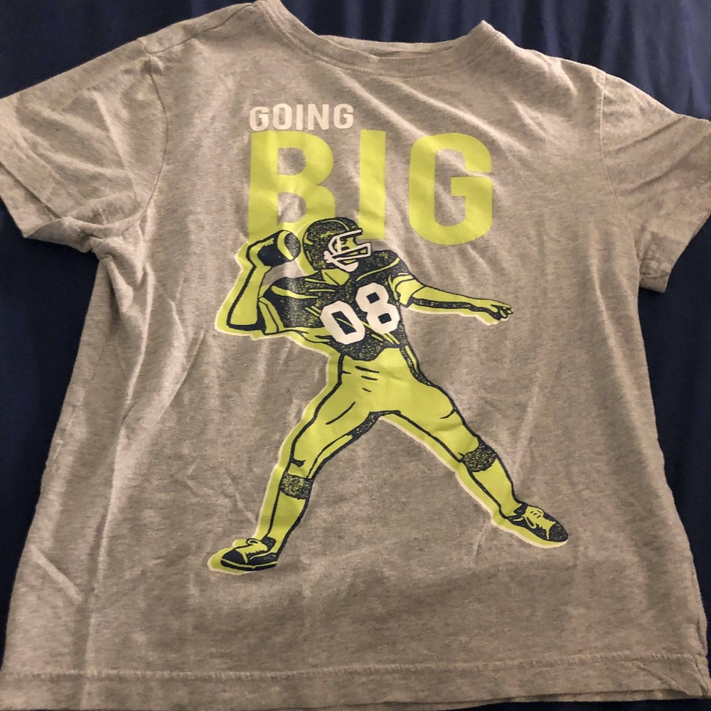 Boy's Crazy 8 Go Big Graphic Football Tee